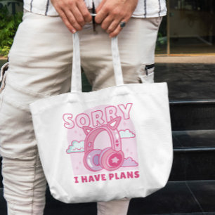 Bolsa Tote Fones de ouvido de gatos
