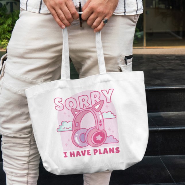 Bolsa Tote Fones de ouvido de gatos (Criador carregado)