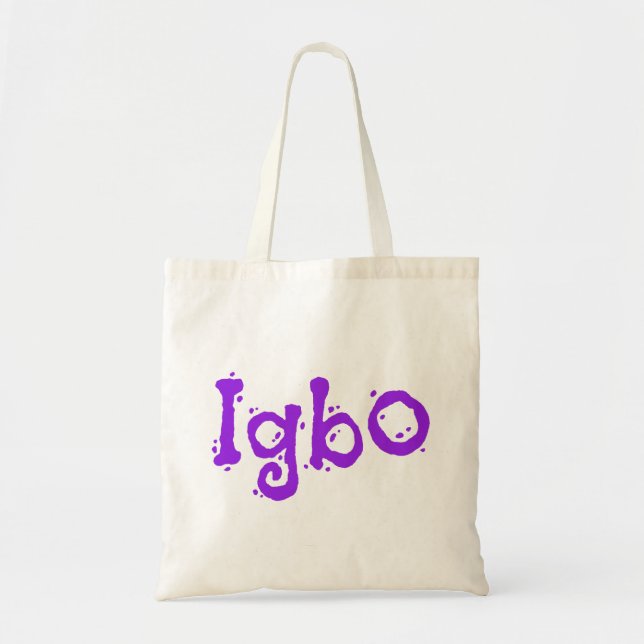 Bolsa Tote Fonte Roxa Design Igbo (Frente)