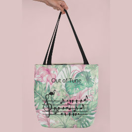 Bolsa Tote Fora de Tune Flamingo juntando-se a comilões