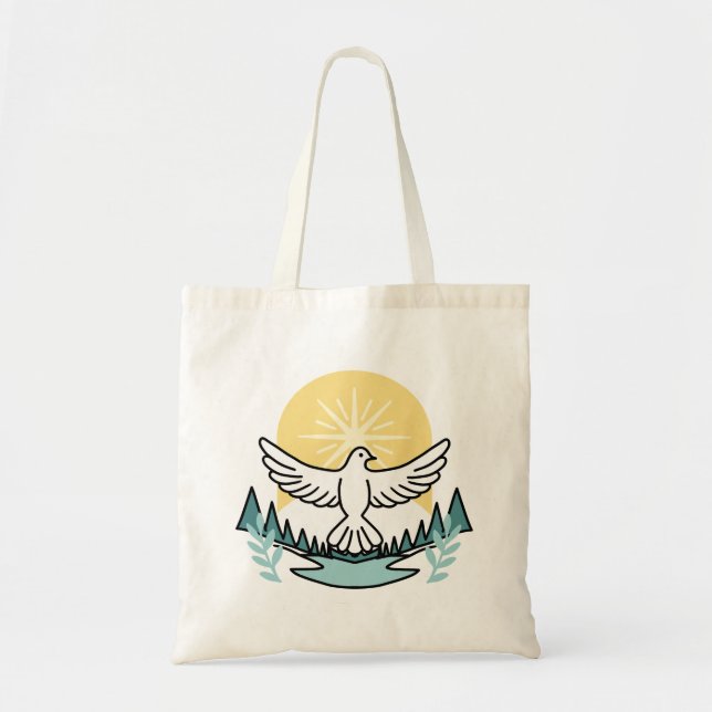 Bolsa Tote Força Espiritual em Deus - Assustador do Cristão (Frente)
