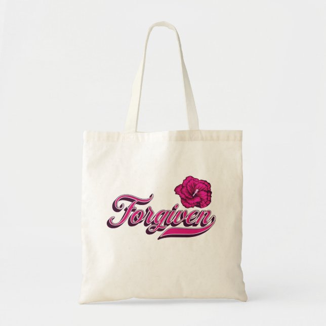 Bolsa Tote Fordado Hibiscus (Frente)