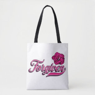 Bolsa Tote Fordado Hibiscus