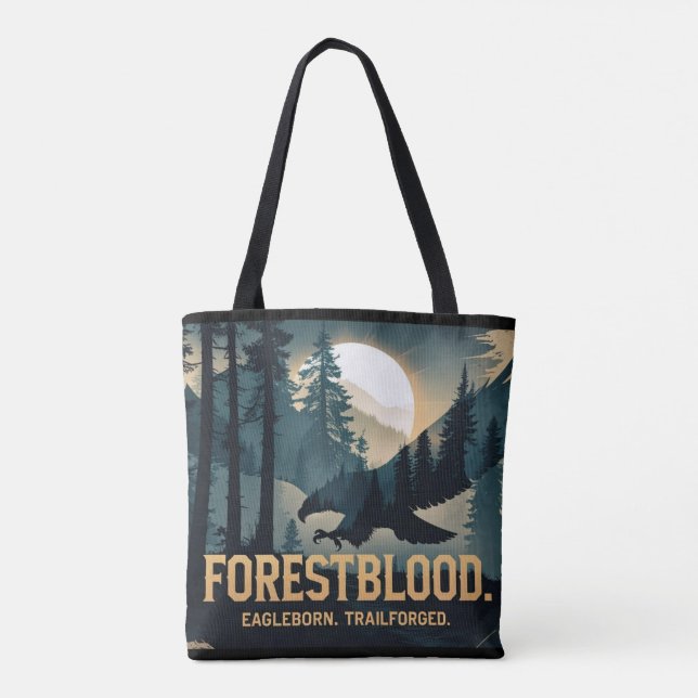 Bolsa Tote Forestblood – Espíritu Salvaje Nacido del Bosque (Verso)
