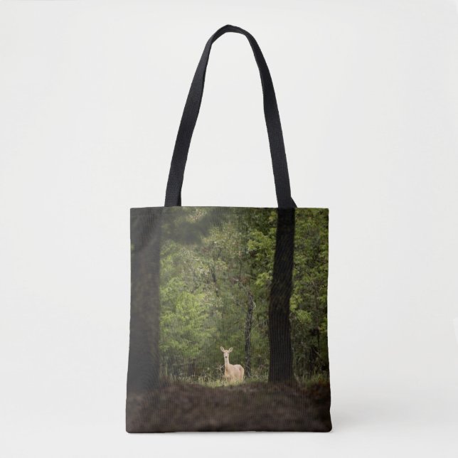 Bolsa Tote Forests | A White Tailed Deer in the Woods (Frente)