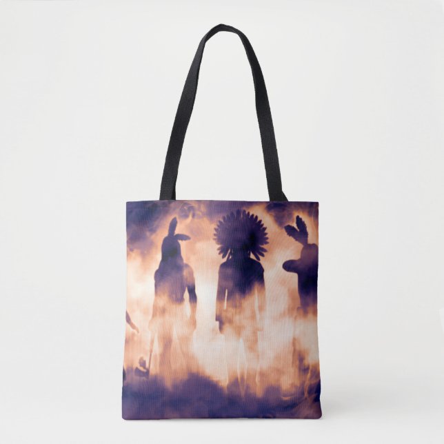 Bolsa Tote Forgotten Native American Warriors Emerging from t (Frente)