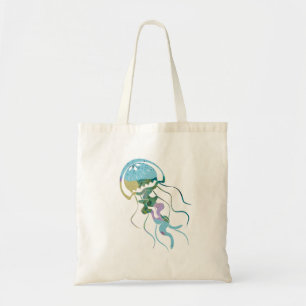 Bolsa Tote Forma colorida de medusa