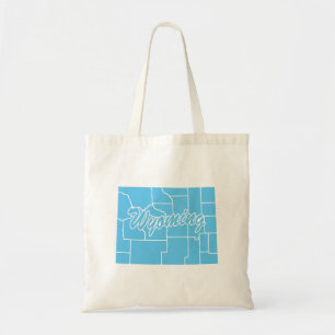 Bolsa Tote Forma do Estado de Wyoming