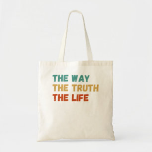 Bolsa Tote Forma, Verdade e Vida - Bíblia Cristã de Jesus Ret