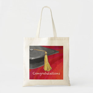 Bolsa Tote Formando preto e vermelho