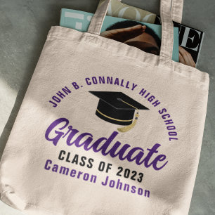 Bolsa Tote Formando Roxo Personalizado 2023 Graduação