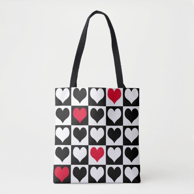 Bolsa Tote Formas cardíacas (Frente)