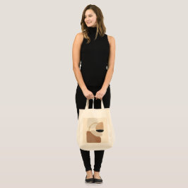 Bolsa Tote Formas de Abstrato neutro | Mínimo de arte moderna