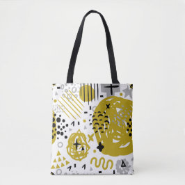 Bolsa Tote Formas de Na moda Abstrato Coloridas Modernas