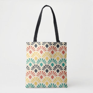 Bolsa Tote Formas de Ornamento Coloridas: Vintagem Leve