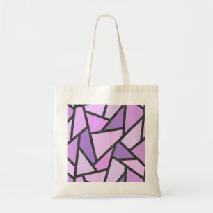 Bolsa Tote Formas de vidro lilás manchado