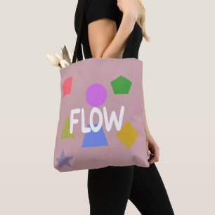 Bolsa Tote Formas Geométricas Abstratas de Fluxo e Equilíbrio