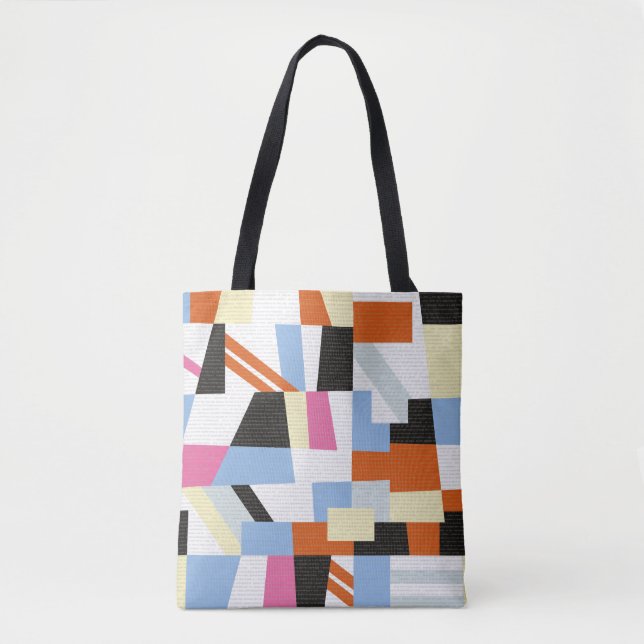Bolsa Tote Formas geométricas criativas, design de padrão de  (Frente)