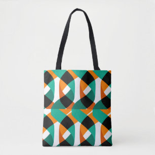 Bolsa Tote Formas modernas e padrão geométrico sem costura