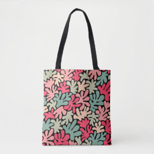 Bolsa Tote Formas orgânicas Abstrato 240822 - Cores02 a preto