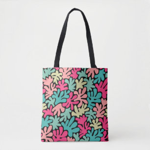 Bolsa Tote Formas orgânicas Abstrato 240822 - Cores a preto