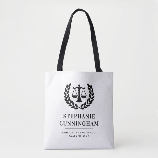 Bolsa Tote Formatação Personalizada da Escola de Direito Mode (Frente)