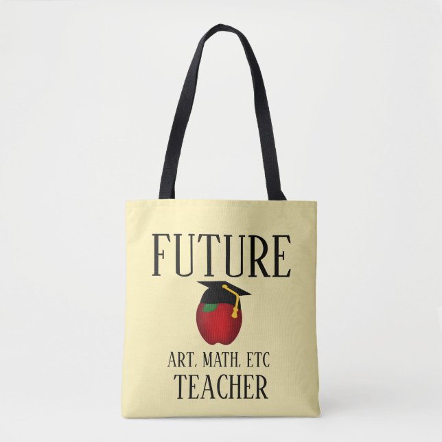 Bolsa Tote Formatação personalizada de futuros professores (Frente)