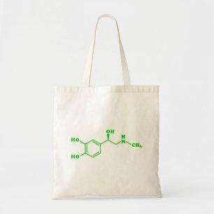 Bolsa Tote Fórmula Química Molecular Adrenalina