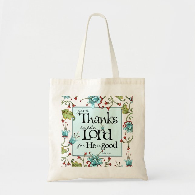 Bolsa Tote Fornecer Obrigados - Marca de Tote (Frente)