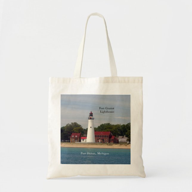 Bolsa Tote Fort Gratiot Lighthouse Saco (Frente)