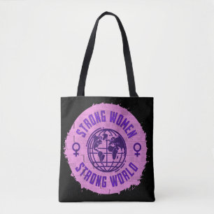 Bolsa Tote Forte citação inspiracional feminina