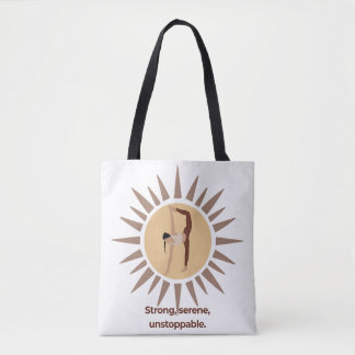 Bolsa Tote Forte, Serena, Irresistível – Yoga Pose do Sol Exp