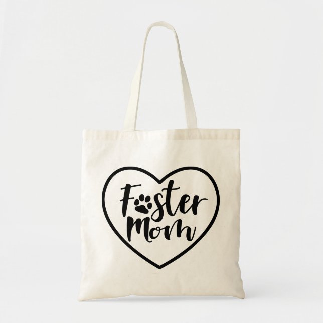 Bolsa Tote Foster Dog Mãe Heart (Frente)