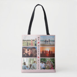 Bolsa Tote Foto 6 personalizável da minha família feliz