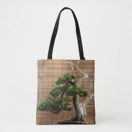 Bolsa Tote Foto da árvore do Juniper Bonsai Chinês