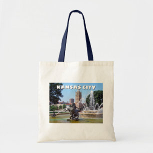 Bolsa Tote Foto da Fonte de Plaza de Kansas City Missouri