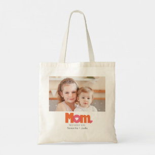 Bolsa Tote Foto da Mamãe Laranja/Rosa