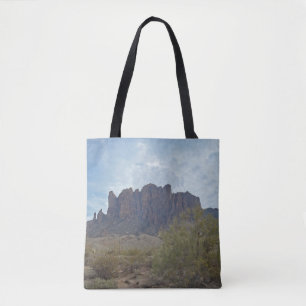 Bolsa Tote Foto da montanha da superstição da arizona do