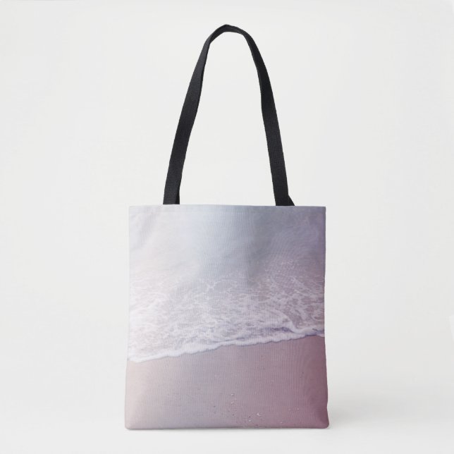 Bolsa Tote Foto da paisagem da costa (Frente)