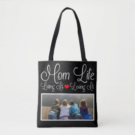 Bolsa Tote Foto da Vida de Mãe Preta
