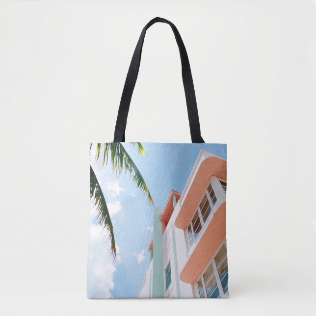 Bolsa Tote Foto de baixo ângulo de construção de concreto bra (Frente)