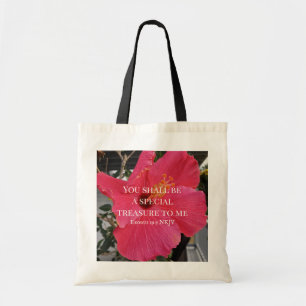 Bolsa Tote Foto de Bíblia especial do tesouro de Hibiscus Ver