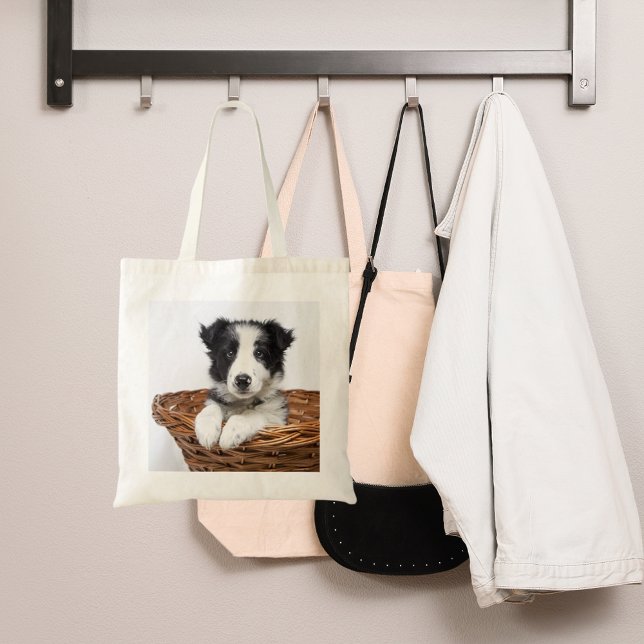 Bolsa Tote Foto de cachorro (Criador carregado)