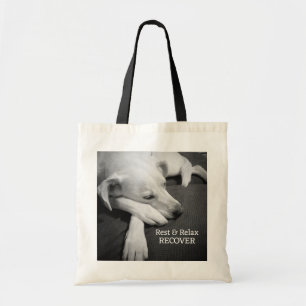 Bolsa Tote Foto de cachorro fofo dormindo Seja rápido na recu
