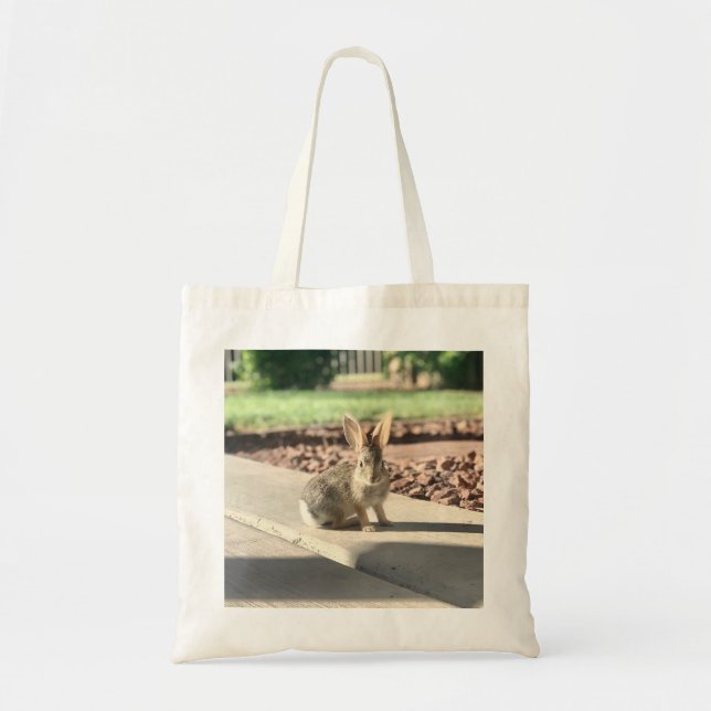 Bolsa Tote foto de coelho Easter primavera (Frente)