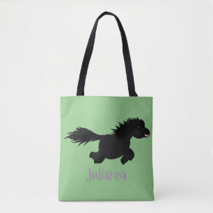 Bolsa Tote Foto de desenho animado de Shetland em circulação
