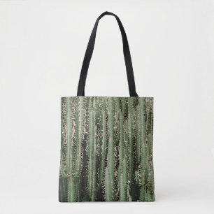 Bolsa Tote Foto de encerramento da fábrica de cacto verde