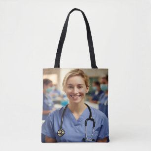 Bolsa Tote Foto de Enfermeira Personalizar Customizar