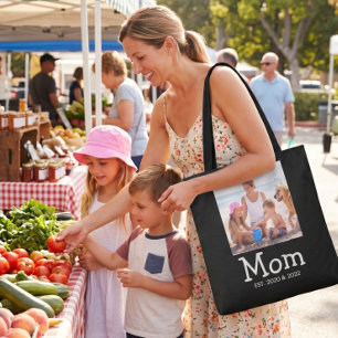 Bolsa Tote Foto de Fonte Divertida e Caprichosa em Branco da 