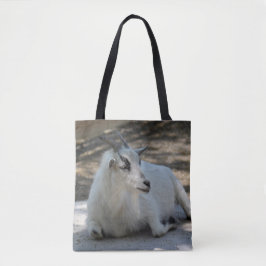 Bolsa Tote Foto de Gaiado Branco Bonito